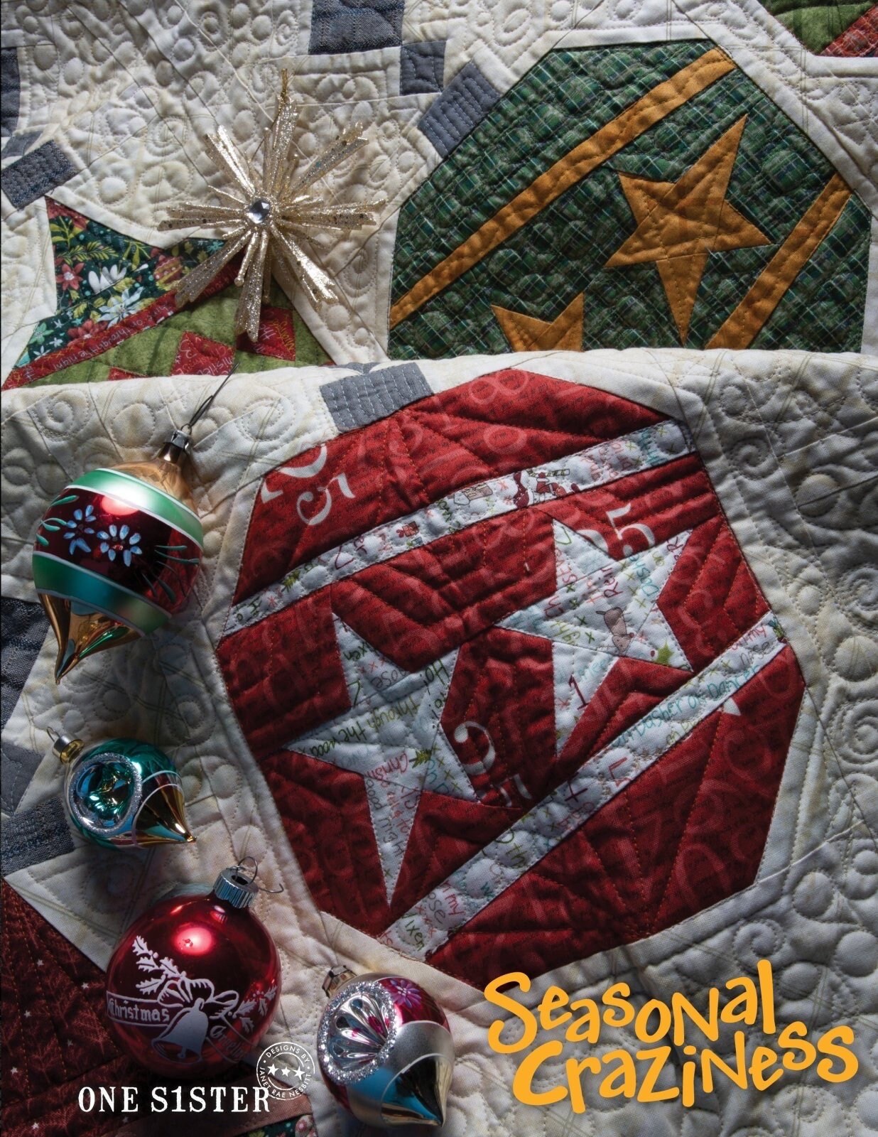 One Sister Seasonal Craziness Quilt Pattern Book (7 Projects Per Book)