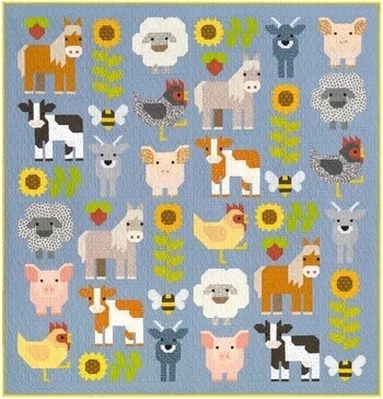 Elizabeth Hartman Fab Farm Quilt Pattern - 2 Size Variations Per Pattern