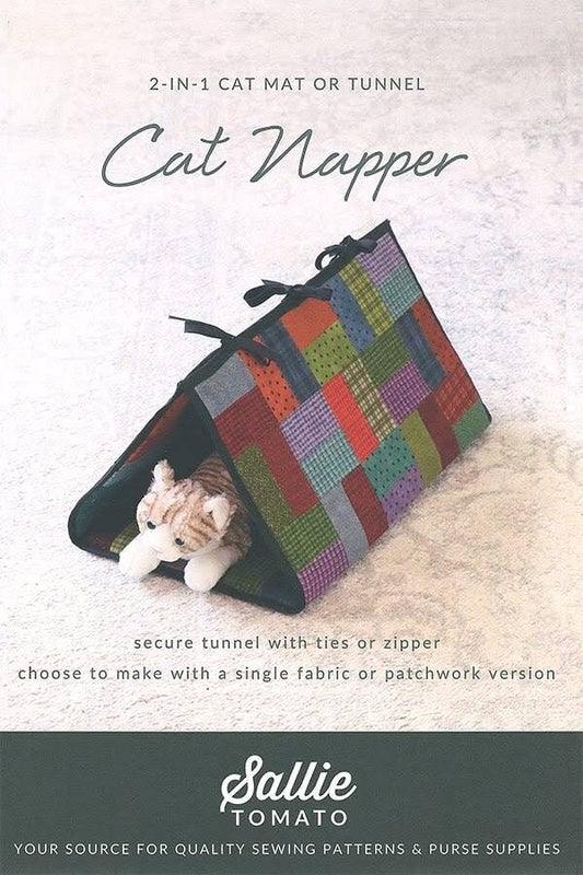 Sallie Tomato 2-in-1 Cat Napper Pattern (Mat 36"x20" or Tunnel 12"x12"x20")