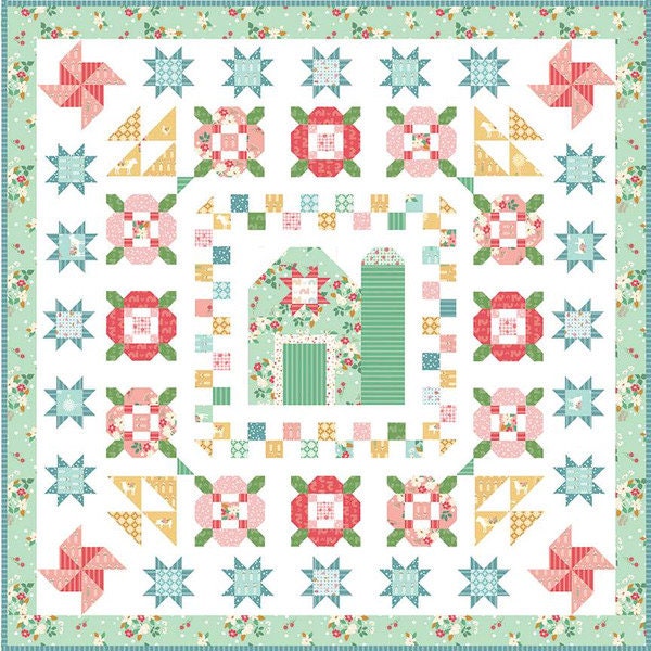 LAST RESTOCK!! Riley Blake Meadowland Quilt Kit Featuring Beverly McCullough Sweet Acres Fabric Collection Finished Size: 75"x75"