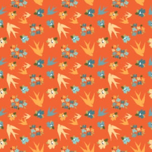 LAST ONE!! Poppie Cotton 5 Yard Bundle Box Assorted Prints on Oranges Premium 100% Cotton Quilt Shop Quality Fabrics