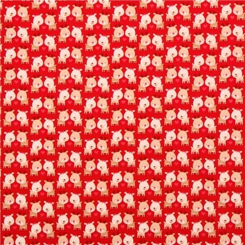 Riley Blake Home For The Holidays Fabric Collection Deer on Red Premium 100% Cotton Fabrics