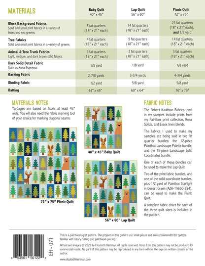 Elizabeth Hartman Lookout Quilt Pattern - 3 Size Variations Per Pattern (Fabric Kits Coming in July 2023)