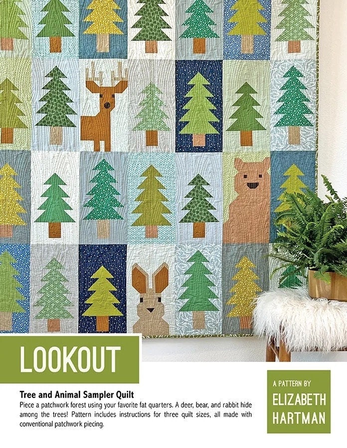 Elizabeth Hartman Lookout Quilt Pattern - 3 Size Variations Per Pattern (Fabric Kits Coming in July 2023)