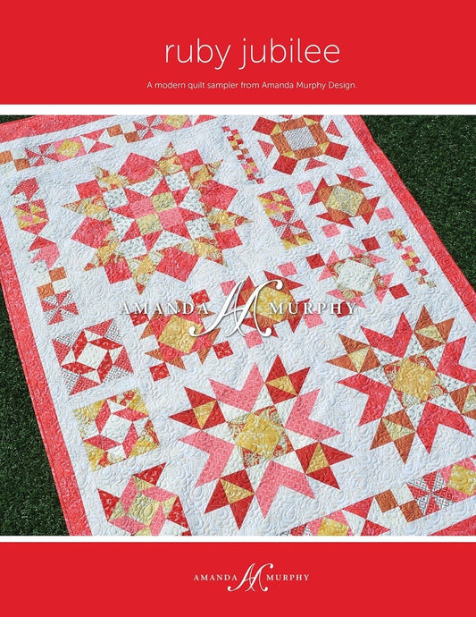 LAST ONE! Benartex Jubilee Fabric Collection Ruby Jubilee Quilt Kit Finished Size: 56.5"x80.5" Premium 100% Cotton Quilt Shop Quality Fabric