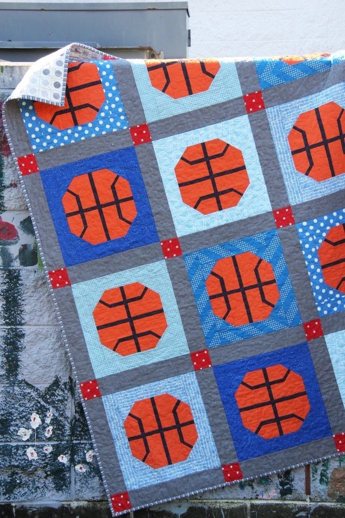 Cluck Cluck Sew Slam Dunk Quilt Pattern (3 Size Variations Per Pattern)