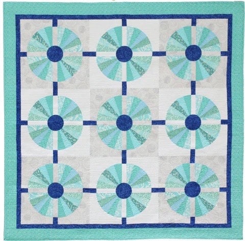 Sassafras Lane Designs Piccadilly Circle Quilt Pattern Finished Size: 55"x70"