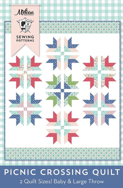 Melissa Mortenson Sewing Patterns Picnic Crossing Quilt Pattern (2 Size Variations Per Pattern)