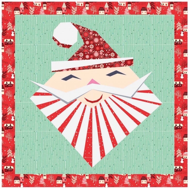 Hunter's Design Studio Hip St. Nick Wall Hanging Pattern (2 Size Variations Per Pattern)