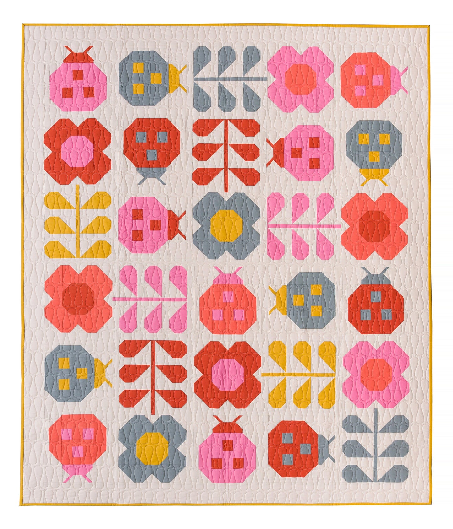 Pen + Paper Patterns Hello Spring Quilt Pattern - 2 Size Variations Per Pattern (Opt Fineline Glue Tip Sets)