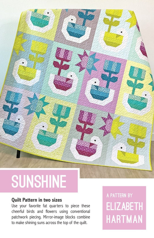 Elizabeth Hartman Sunshine Quilt Pattern (2 Size Variations Per Pattern)