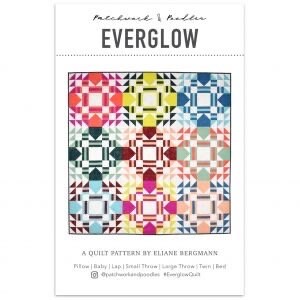 Patchwork & Poodles Everglow Quilt Pattern (7 Size Variations Per Pattern)