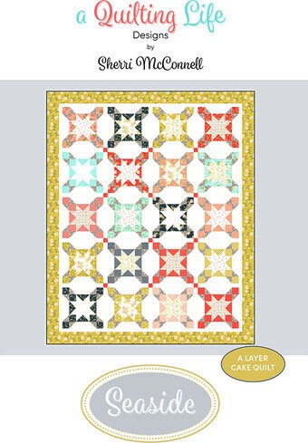 A Quilting Life Designs Seaside Quilt Pattern Finished Size: 60.25"x74.5"