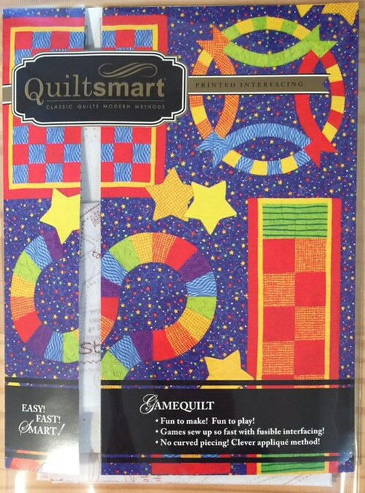 Quiltsmart Game Quilt Printed Interfacing & Instructions Pack (2 Size Variations Per Pattern)