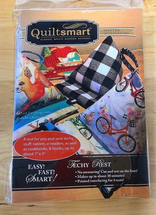 Quiltsmart Techy Rest Printed Interfacing & Instructions Pack Finished Size: 8"x12"