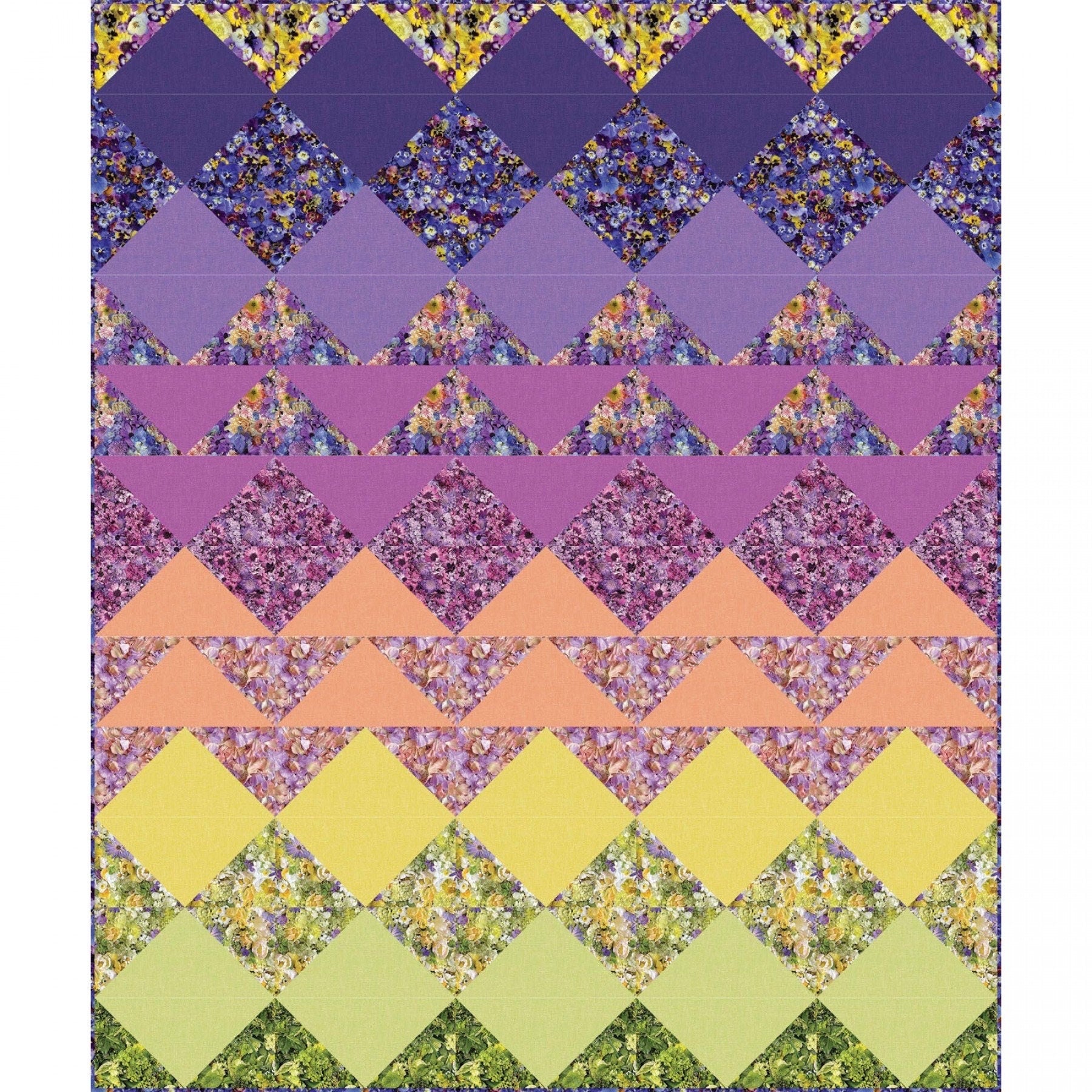 Maywood Studio First Light Fabric Collection First Light Quilt Kit Finished Size: 60"x72" Premium 100% Cotton Fabrics