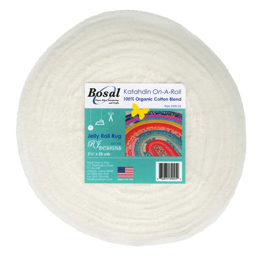 Bosal Katahdin 100% Cotton 3oz. Rolled Batting (2.5" x25YDS)