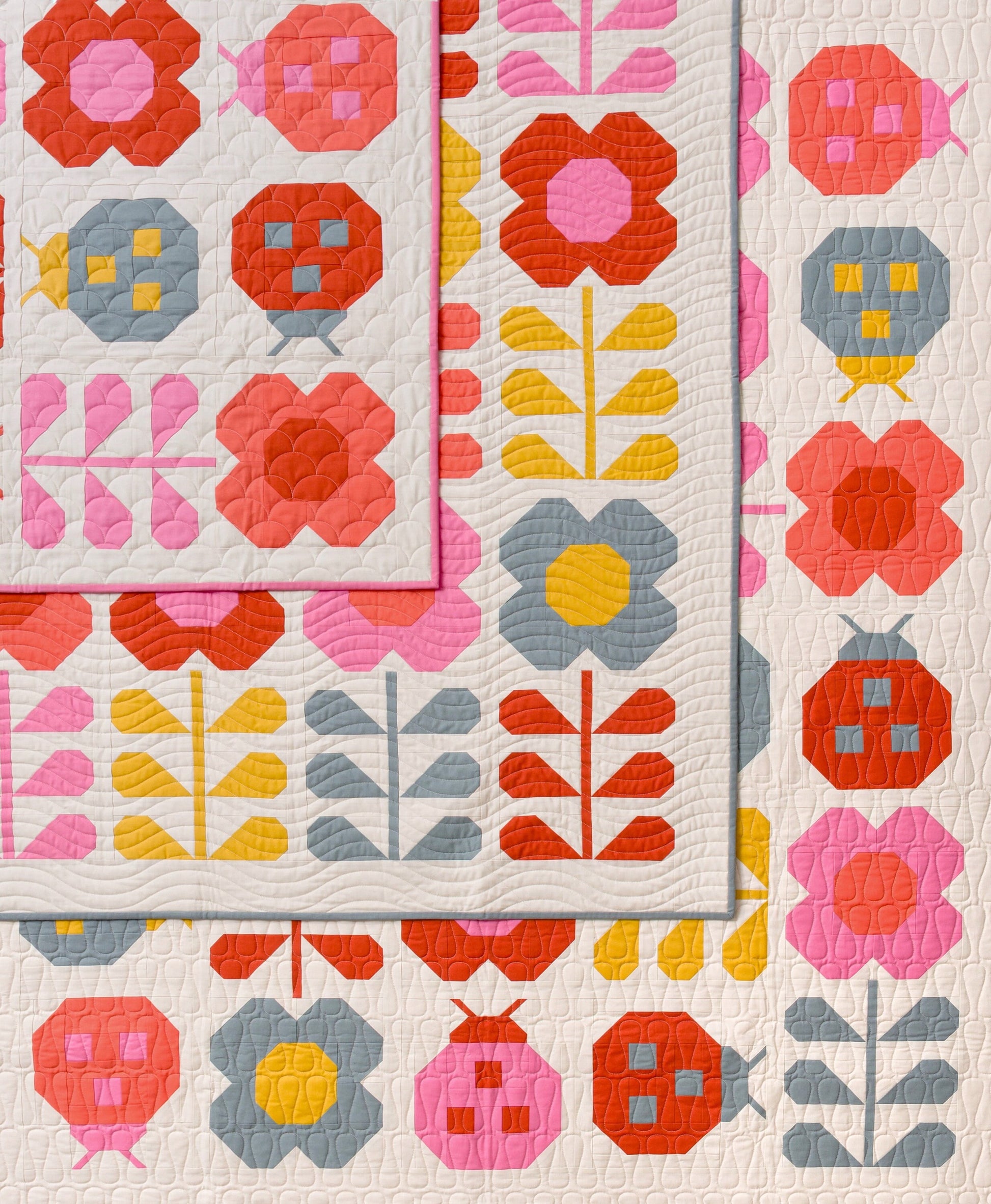 Pen + Paper Patterns Hello Spring Quilt Pattern - 2 Size Variations Per Pattern (Opt Fineline Glue Tip Sets)