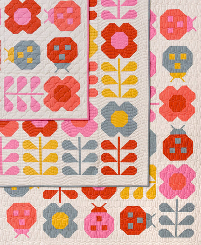 Pen + Paper Patterns Hello Spring Quilt Pattern - 2 Size Variations Per Pattern (Opt Fineline Glue Tip Sets)