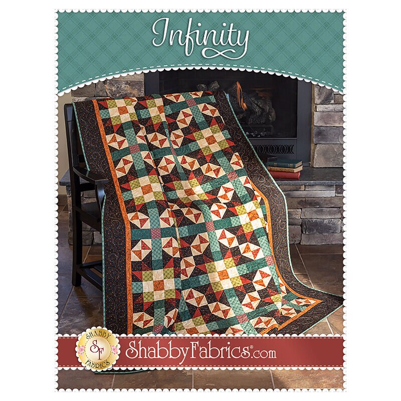 Shabby Fabrics Infinity Quilt Pattern Finished Size: 60.5"x80.5"