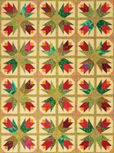 Fairy Lake Quilt Designs Tulip Tango Quilt Pattern (4 Size Variations Per Pattern)