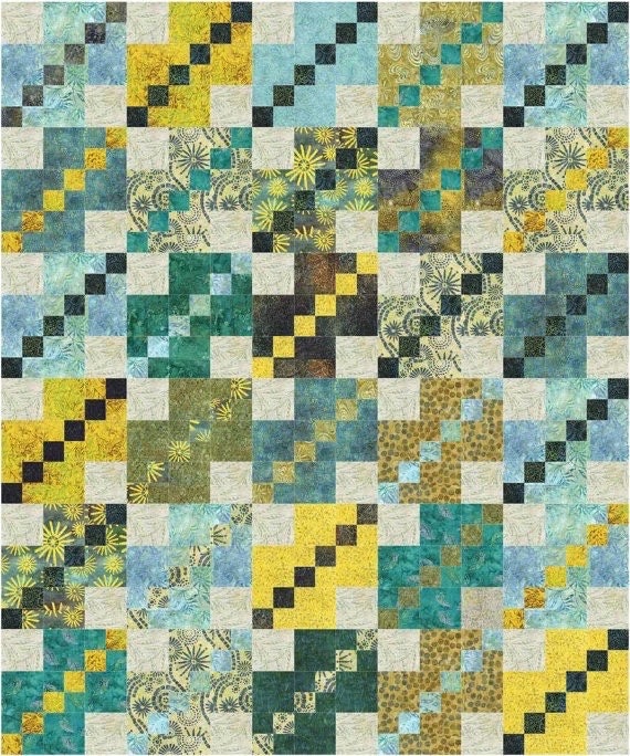 Sweet Jane's Quilting & Design A Straight Path Quilt Pattern (5 Size Variations Per Pattern)