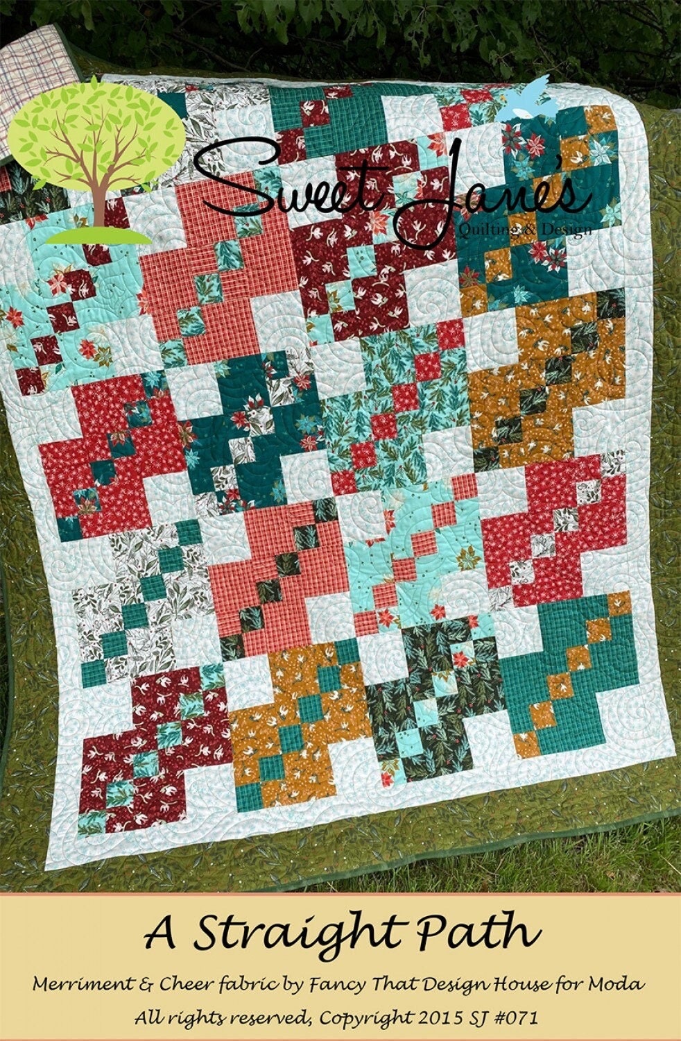 Sweet Jane's Quilting & Design A Straight Path Quilt Pattern (5 Size Variations Per Pattern)