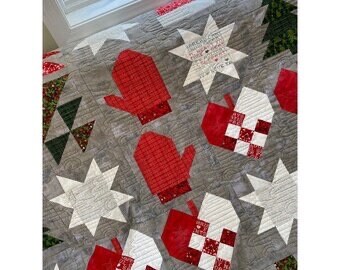 Poorhouse Quilt Designs A Wintery Mix Quilt Pattern (2 Size Variations Per Pattern)