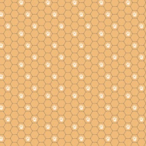 Poppie Cotton Sunshine & Chamomile Fabric Collection Honey Comb on Yellow Premium 100% Cotton Quilt Shop Quality Fabrics