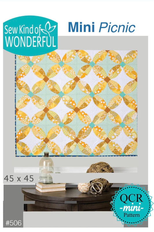 Sew Kind of Wonderful Mini Picnic Quilt Pattern Finished Size 45"x45"