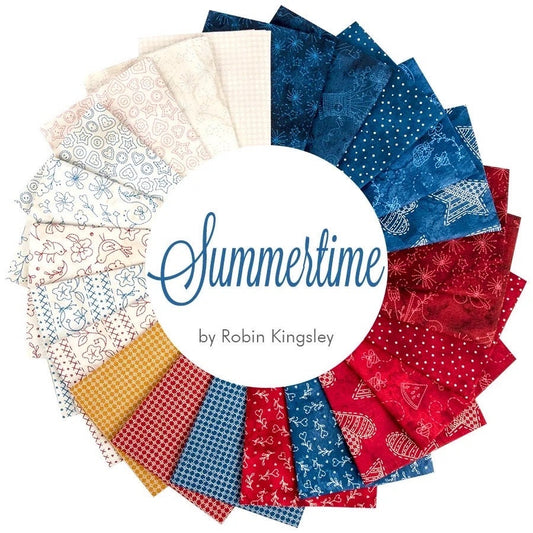 Maywood Studios Summertime Fabric Collection 21 Piece Fat Quarter Bundle Premium 100% Cotton Quilt Shop Quality Fabrics