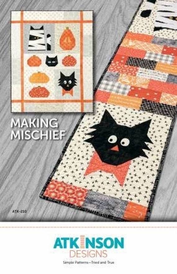 Atkinson Designs Making Mischief Quilt Pattern (2 Size Variations Per Pattern)