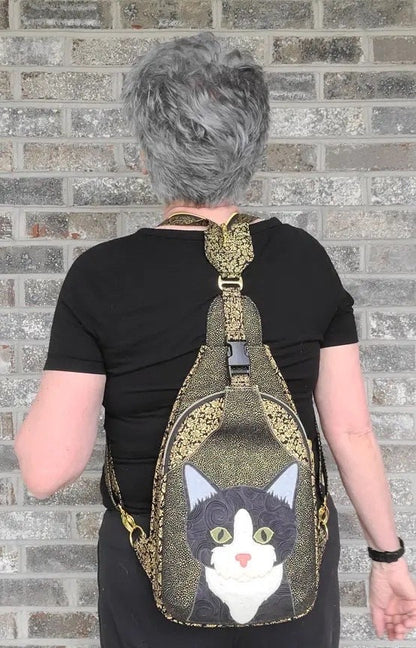 Studio Kat Designs The Sling Along Bag Pattern Finished Size: 9"x4"x11"