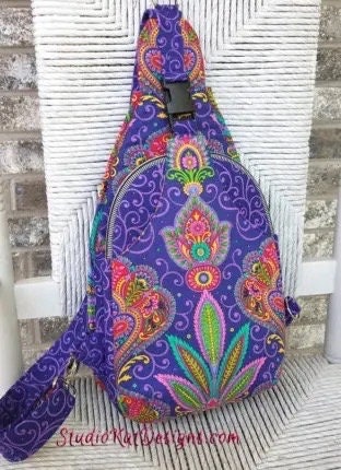 Studio Kat Designs The Sling Along Bag Pattern Finished Size: 9"x4"x11"