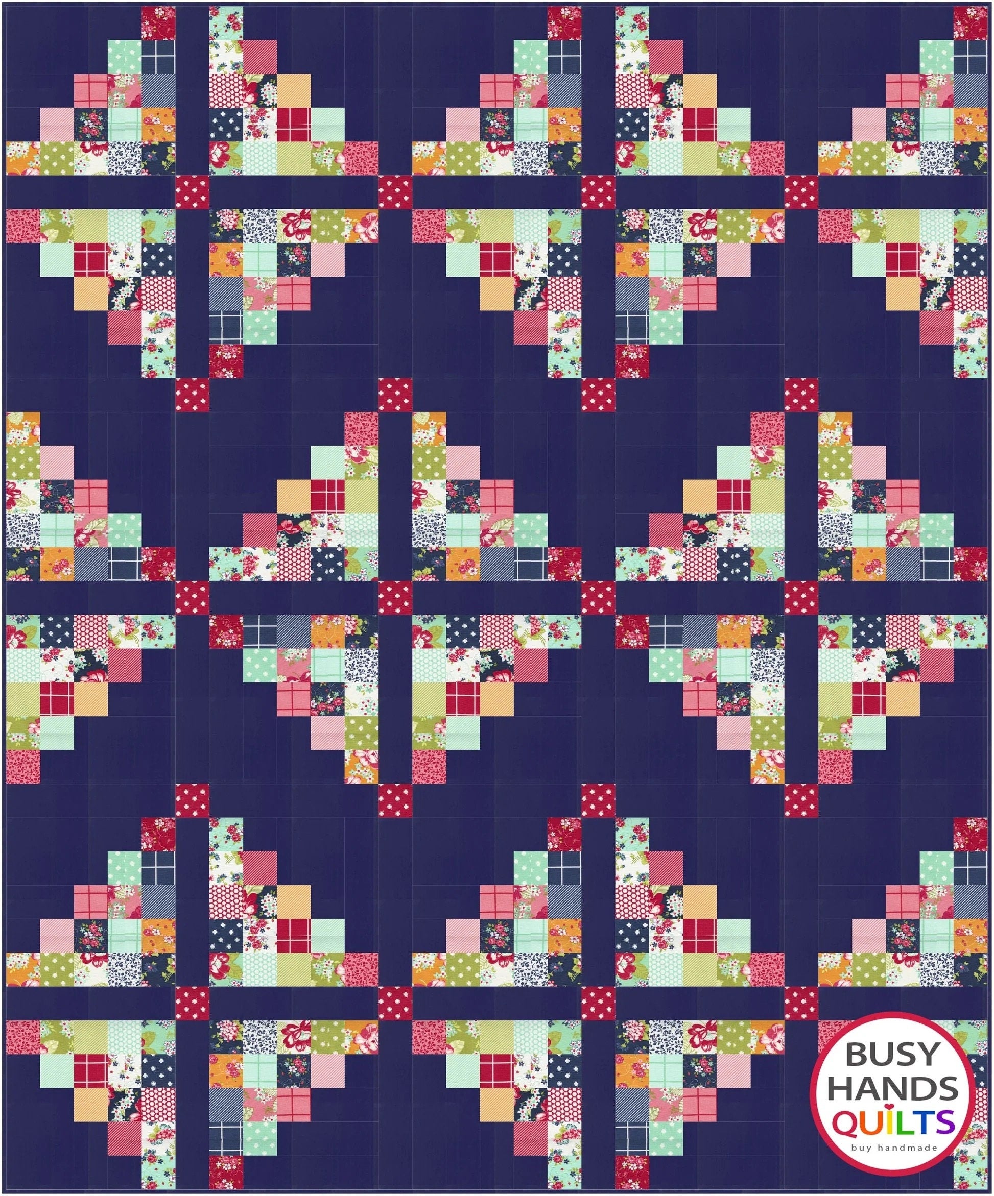 Busy Hands Quilts My Farmhouse Quilt Pattern (3 Size Variations Per Pattern)