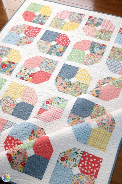 A Bright Corner Make Believe Quilt Pattern (5 Size Variations Per Pattern)