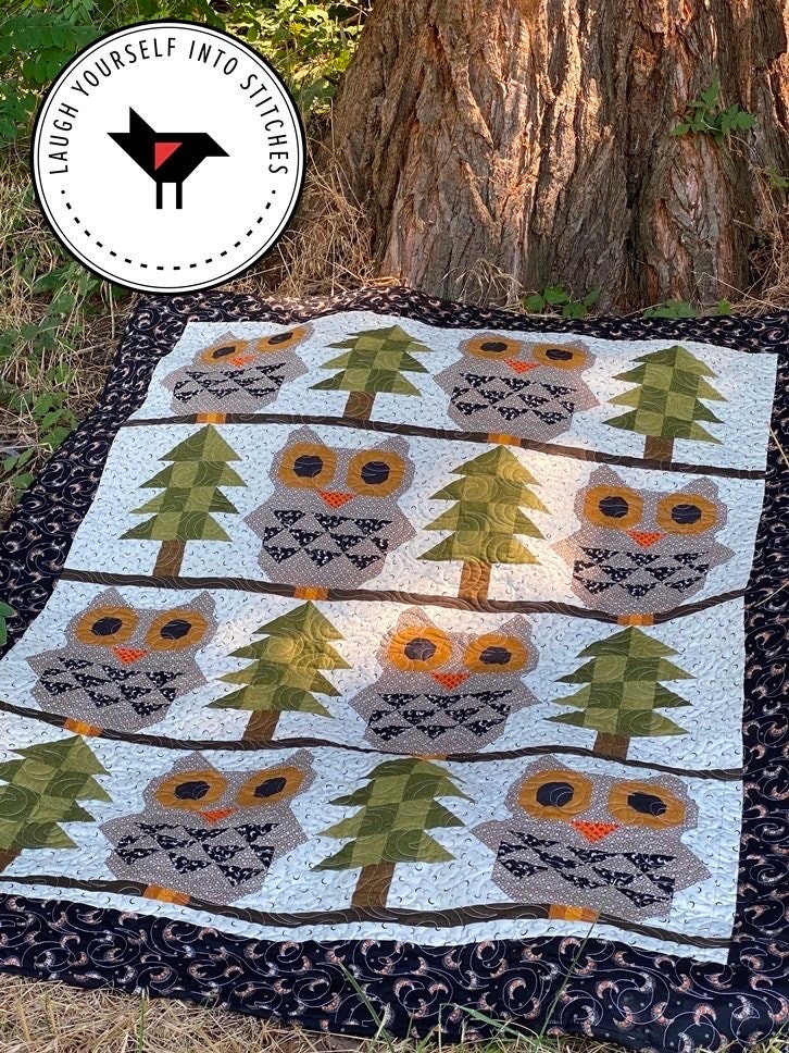 Laugh Yourself Into Stitches The Scary Woods Quilt Pattern Finished Size: 58"x72"