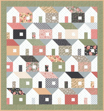 Lella Boutique Home Again Quilt Pattern Finished Size: 64.5"x80.5"