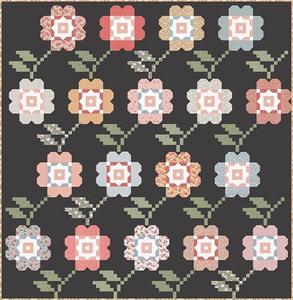 Lella Boutique Bloomers Quilt Pattern Finished Size: 83.5"x85.5"