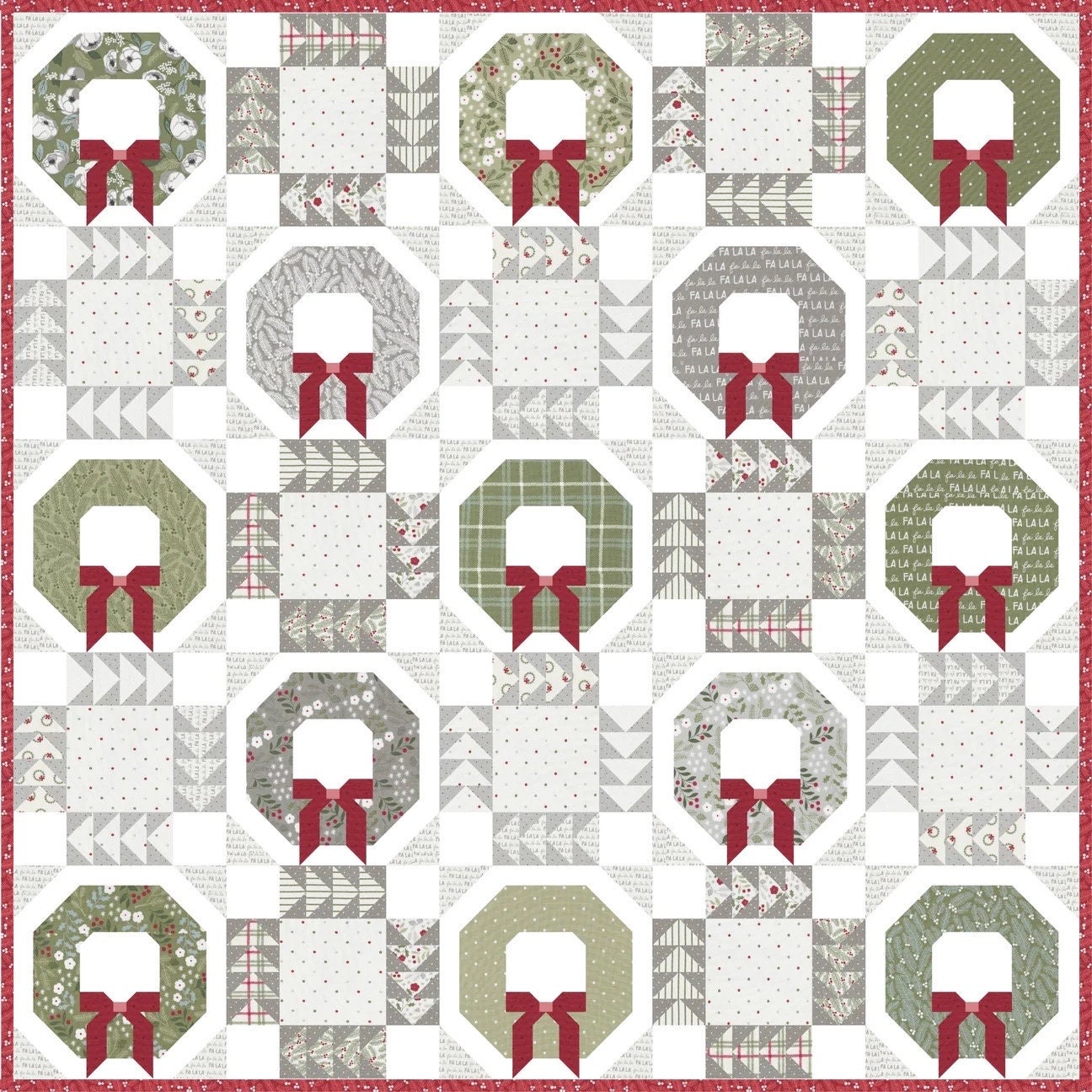 Lella Boutique Good Tidings Quilt Pattern Finished Size: 80.5"x80.5"