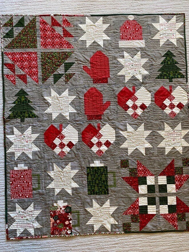 Poorhouse Quilt Designs A Wintery Mix Quilt Pattern (2 Size Variations Per Pattern)