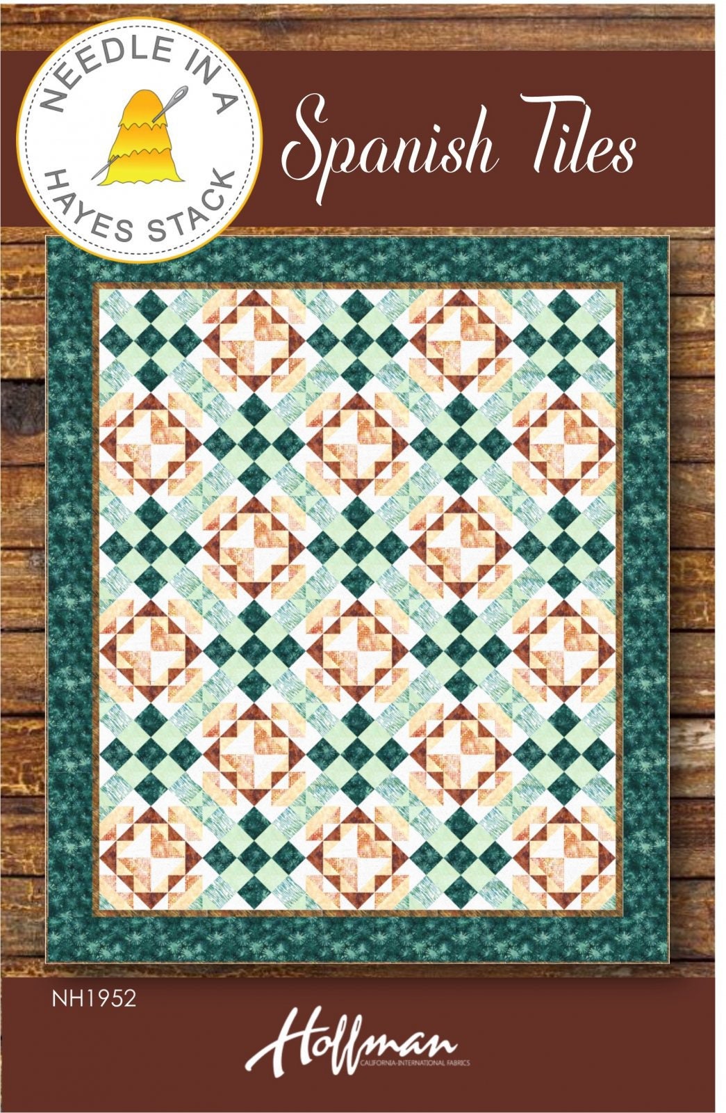 Needle In A Hayes Stack Spanish Tile Quilt Pattern Finished Size: 67"x80.5"