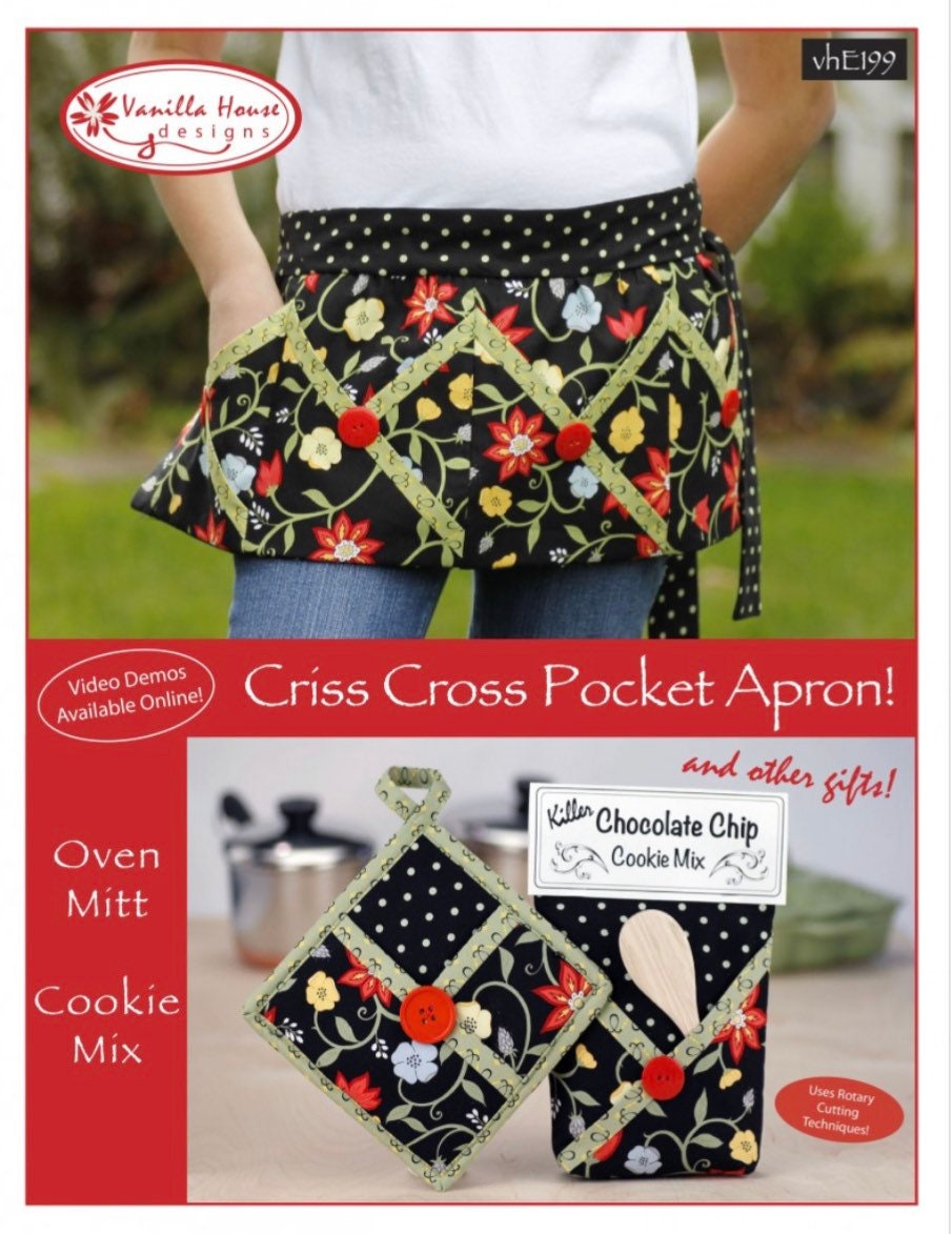 Vanilla House Designs Criss Cross Pocket Apron Pattern