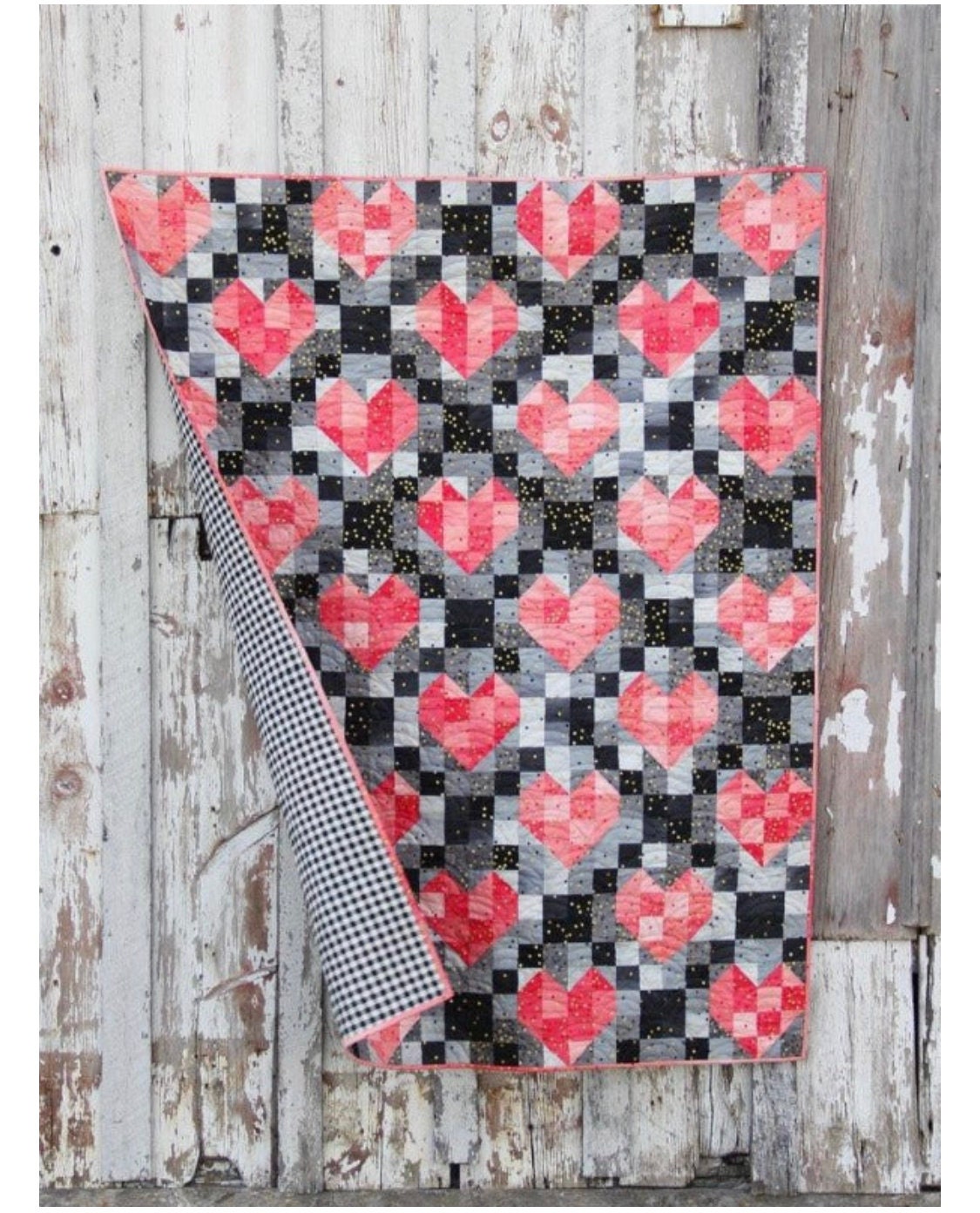 V & Co Heart Strings Quilt Pattern Finished Size:56"x72"