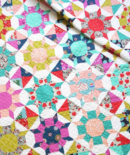 Cluck Cluck Sew Shimmer Quilt Pattern (5 Size Variations Per Pattern)