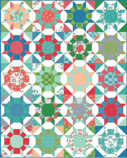 Cluck Cluck Sew Shimmer Quilt Pattern (5 Size Variations Per Pattern)