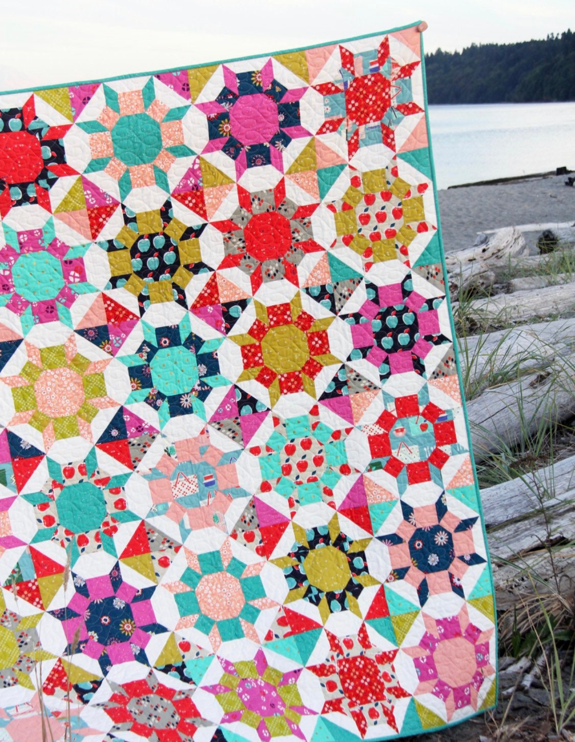 Cluck Cluck Sew Shimmer Quilt Pattern (5 Size Variations Per Pattern)