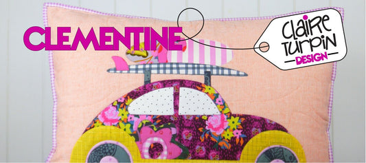 Claire Turpin Clementine Appliqué Cushion Pattern