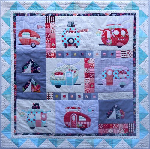 Claire Turpin Vantastic Appliqué Quilt Pattern Finished Size: 62" Square