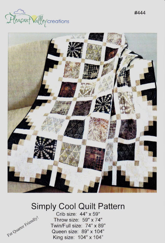 Pleasant Valley Creations Simply Cool Quilt Pattern (5 Size Variations Per Pattern)